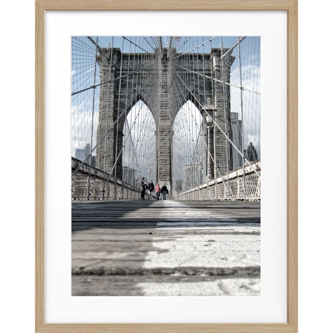Poster New York ’Brooklyn Bridge’ NY34 - Eiche Furnier
