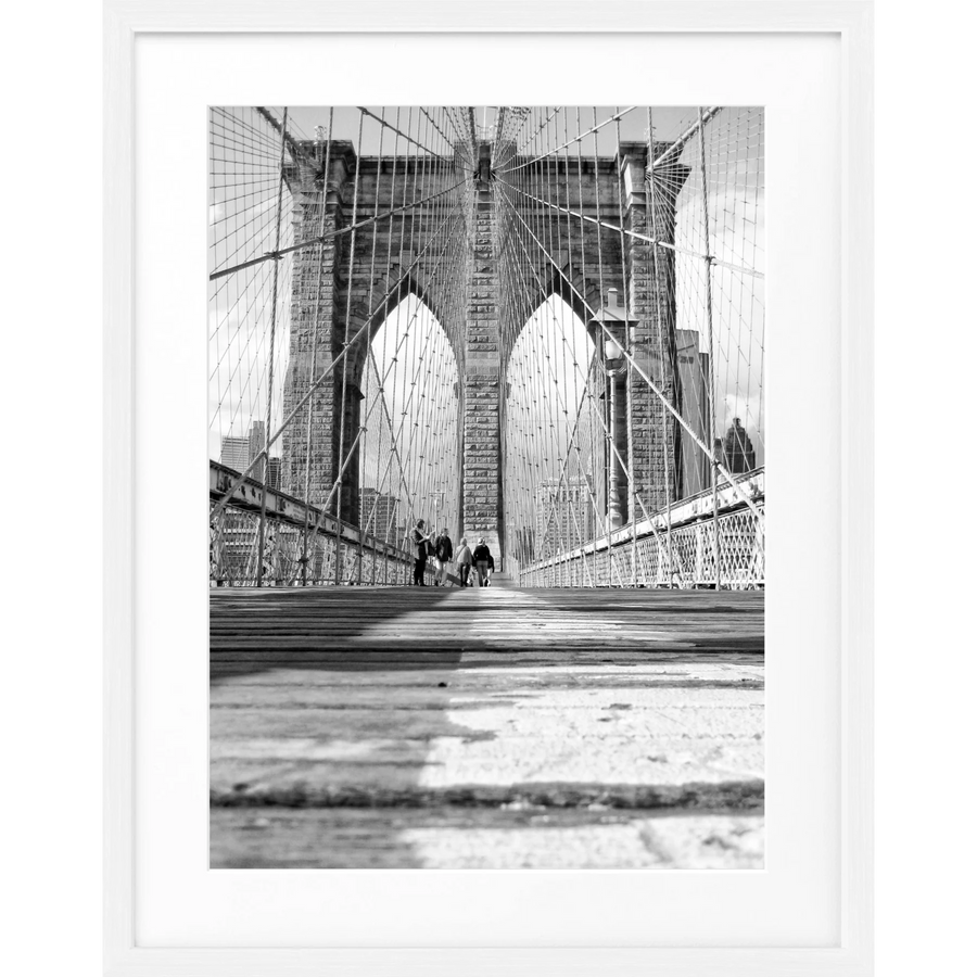 Poster New York ’Brooklyn Bridge’ NY34 - Weiss 1.5cm