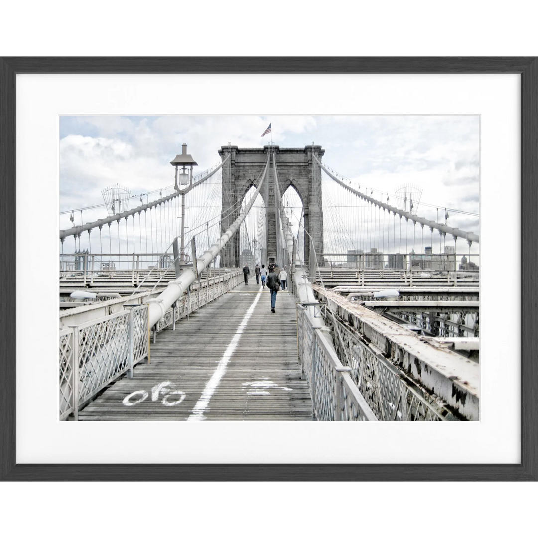 Poster New York ’Brooklyn Bridge’ NY68 - Schwarz matt