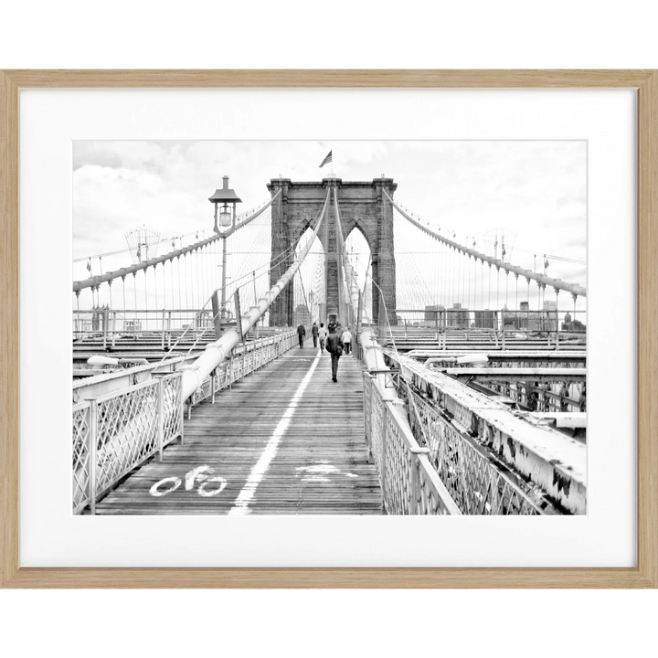 Poster New York ’Brooklyn Bridge’ NY68 - Eiche Furnier