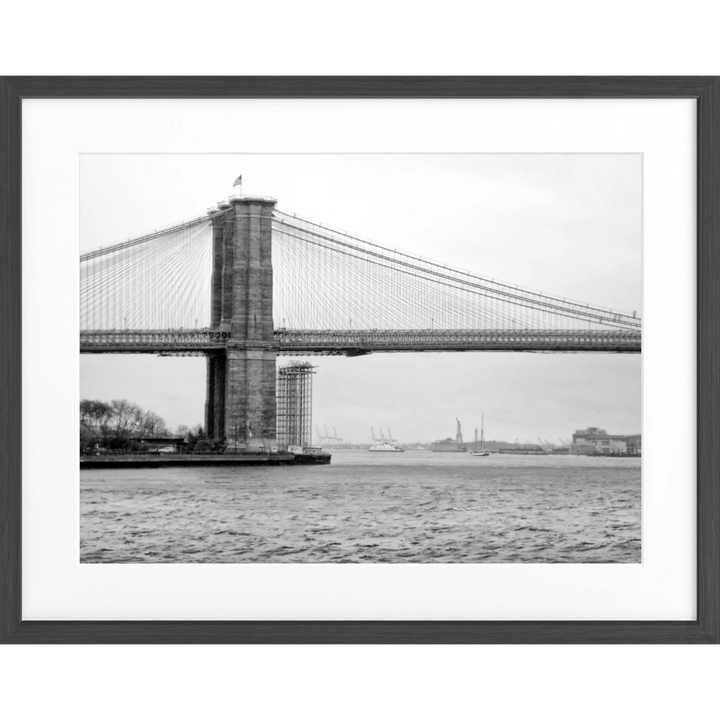 Poster New York ’Brooklyn Bridge’ NY69 - Schwarz matt
