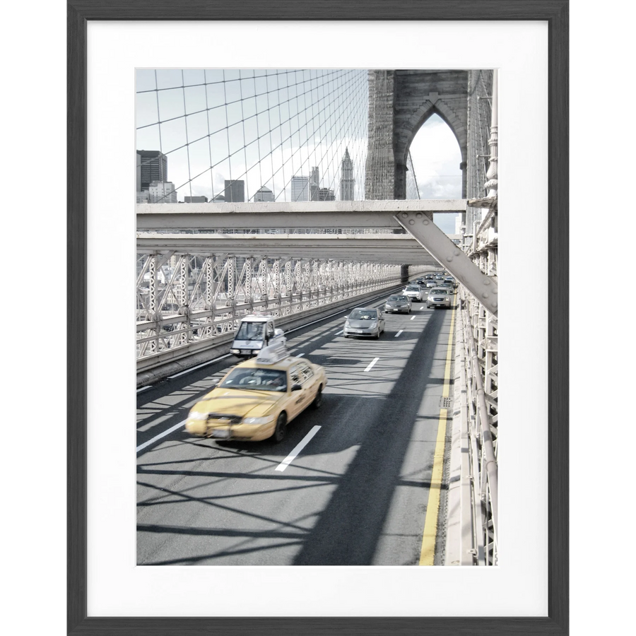 Poster New York ’Brooklyn Bridge’ NY70 - Schwarz matt