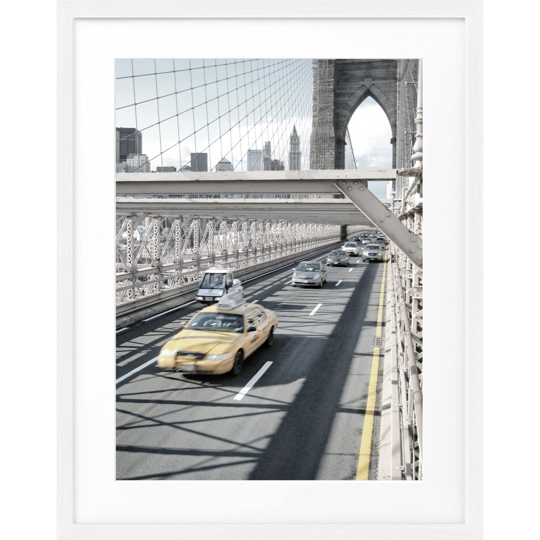 Poster New York ’Brooklyn Bridge’ NY70 - Weiss 1.5cm