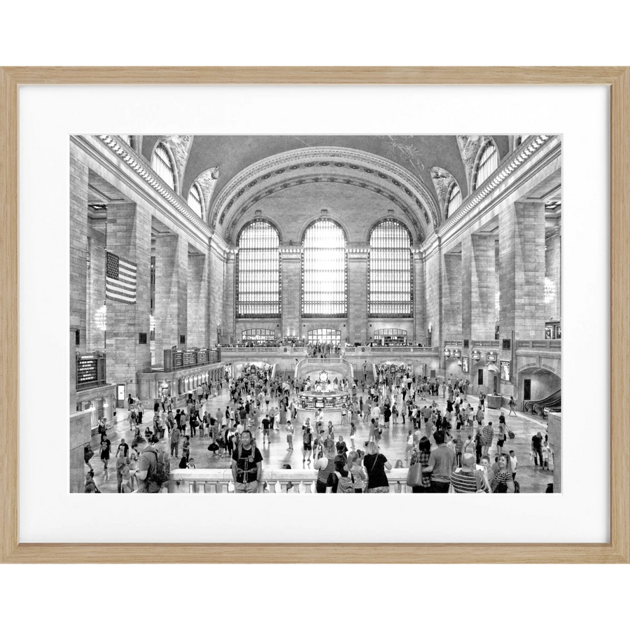 Poster New York ’Central Station’ NY29 - Eiche Furnier