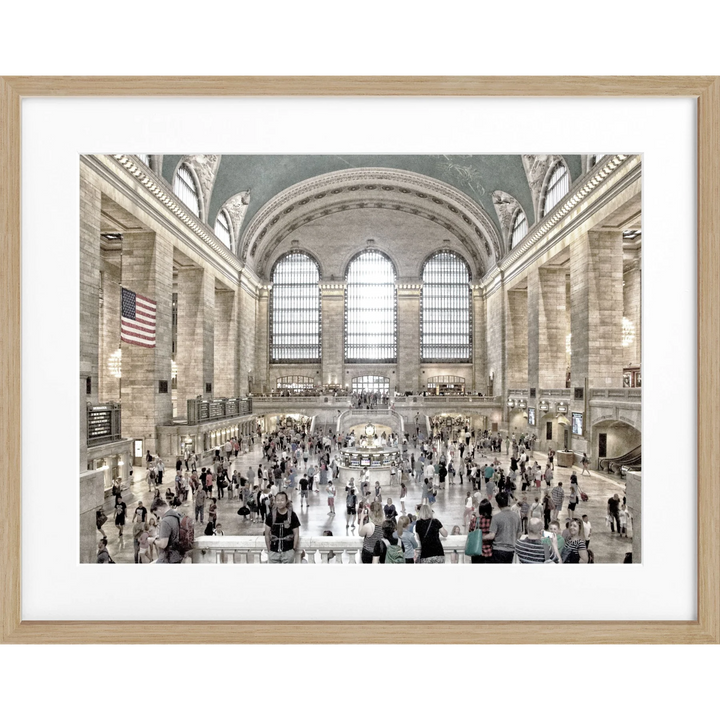 Poster New York ’Central Station’ NY29 - Eiche Furnier