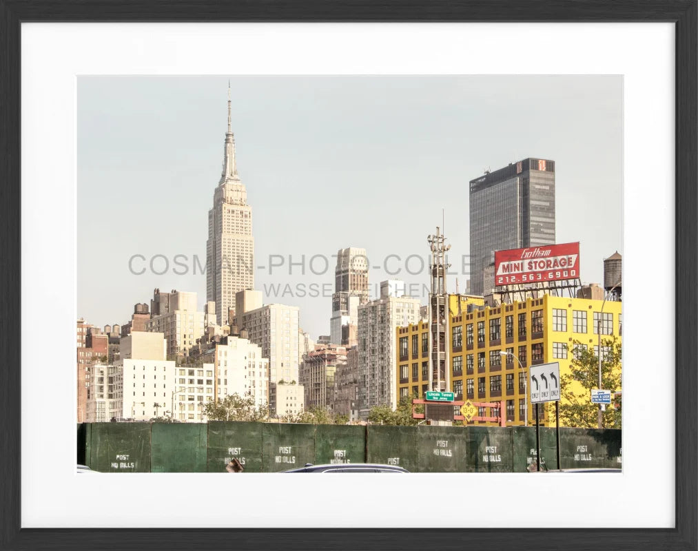 Poster New York ’Empire State Building’ NY116 - Schwarz