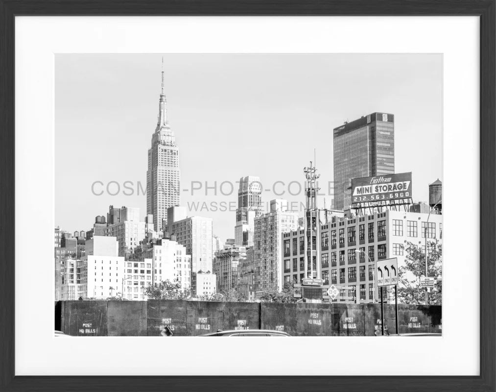Poster New York ’Empire State Building’ NY116 - Schwarz