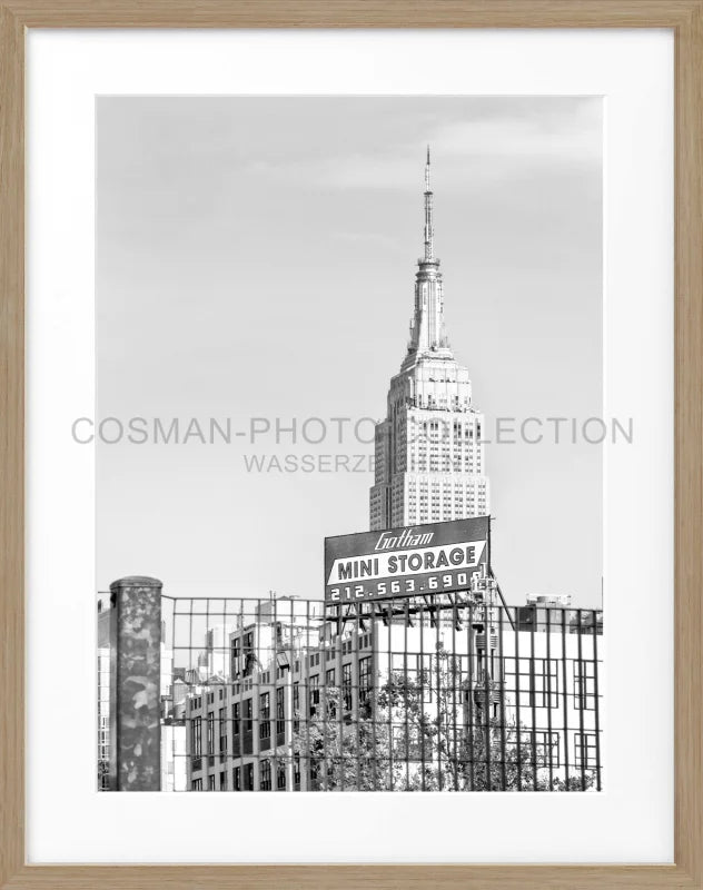 Poster New York ’Empire State Building’ NY117 - Eiche