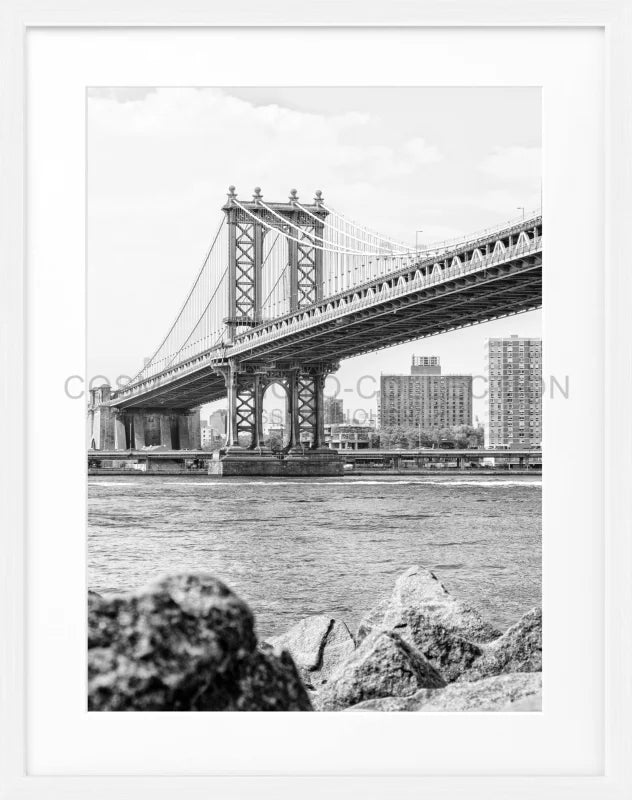 Poster New York ’Manhattan Bridge’ NY104 - Weiss 1.5cm