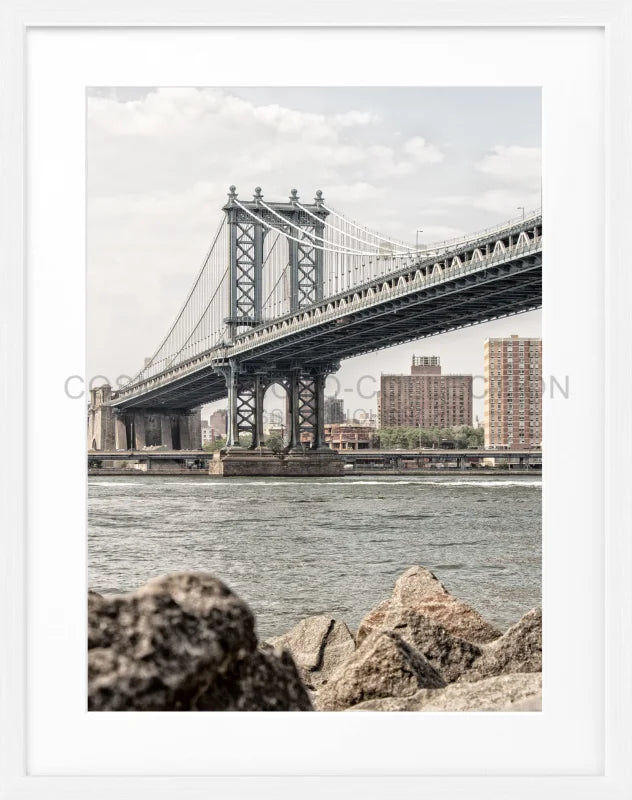 Poster New York ’Manhattan Bridge’ NY104 - Weiss 1.5cm