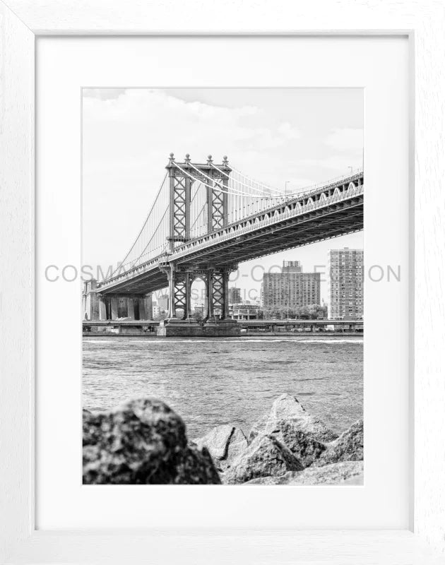 Poster New York ’Manhattan Bridge’ NY104 - Weiss 3cm