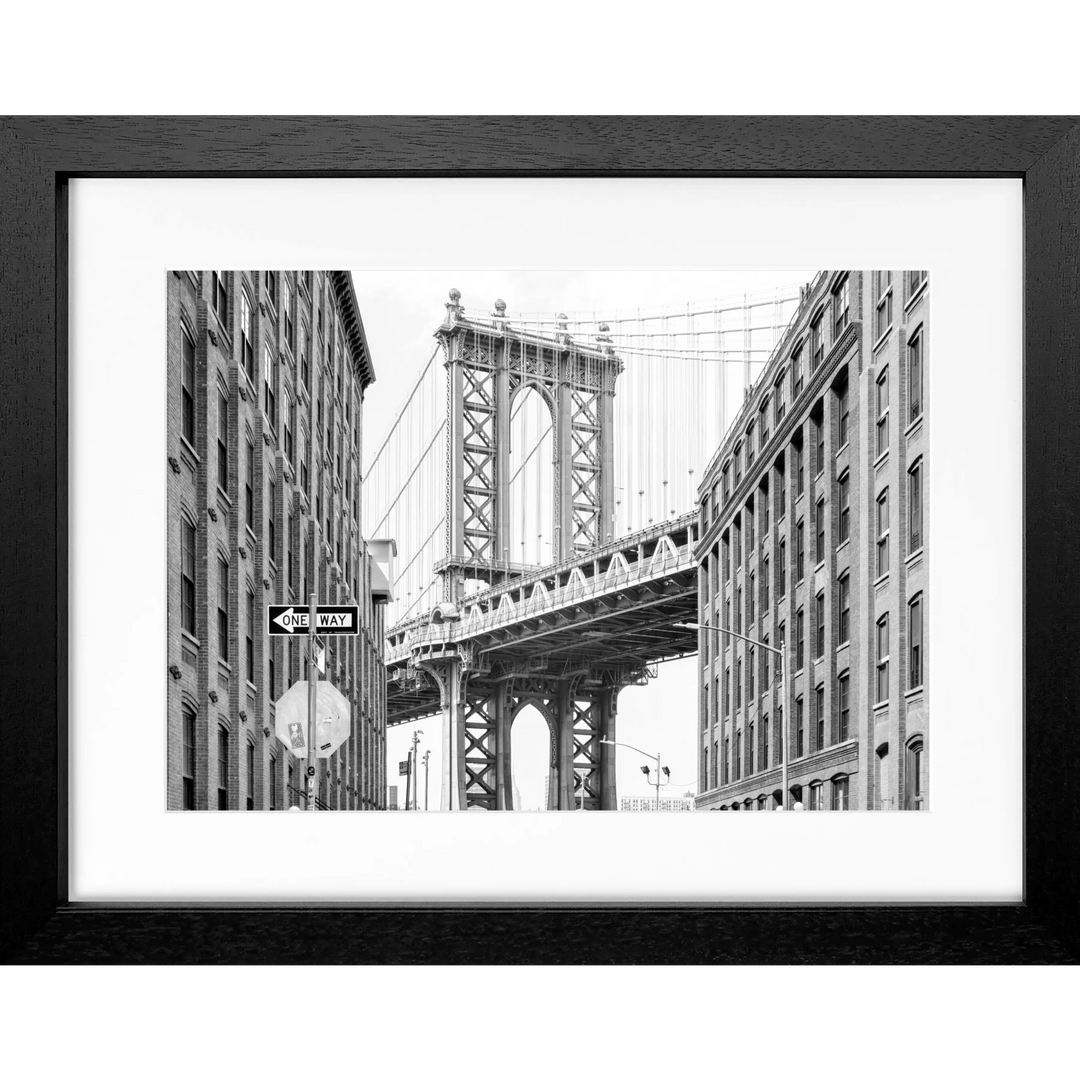 Poster New York ’Manhattan Bridge’ NY113 - Schwarz 3cm