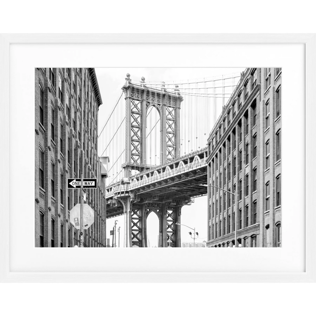 Poster New York ’Manhattan Bridge’ NY113 - Weiss 1.5cm