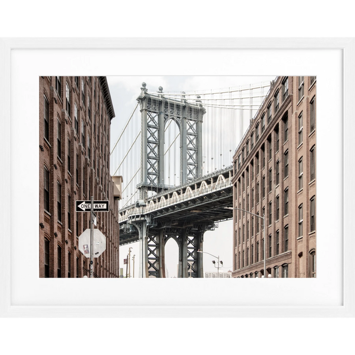 Poster New York ’Manhattan Bridge’ NY113 - Weiss 1.5cm