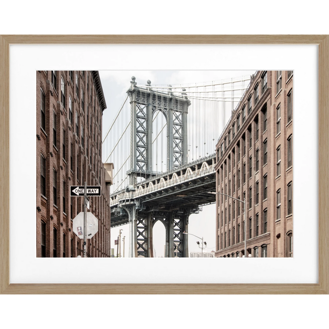 Poster New York ’Manhattan Bridge’ NY113 - Eiche