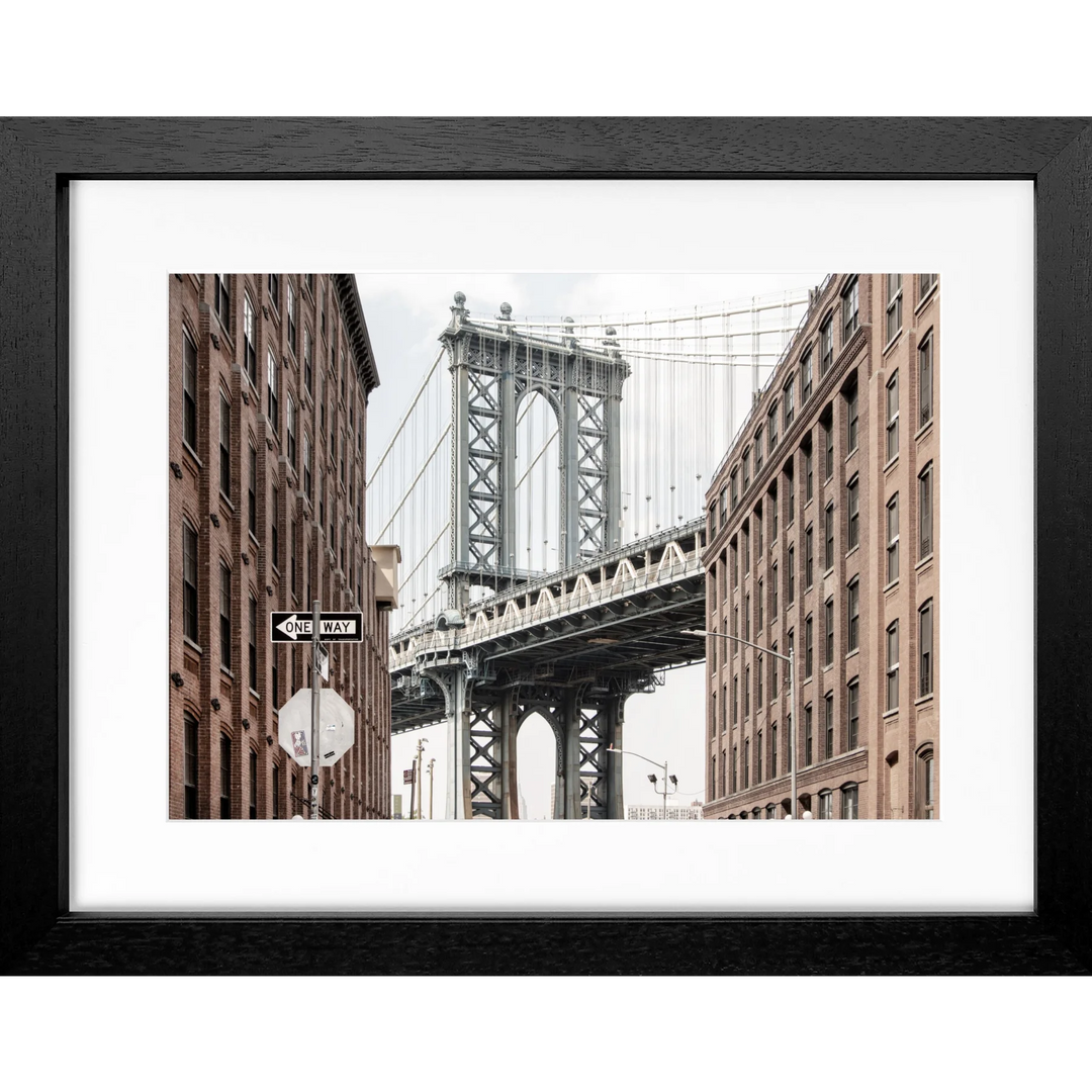 Poster New York ’Manhattan Bridge’ NY113 - Schwarz 3cm