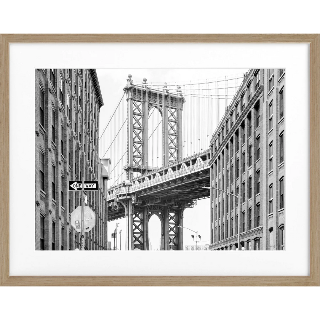 Poster New York ’Manhattan Bridge’ NY113 - Eiche