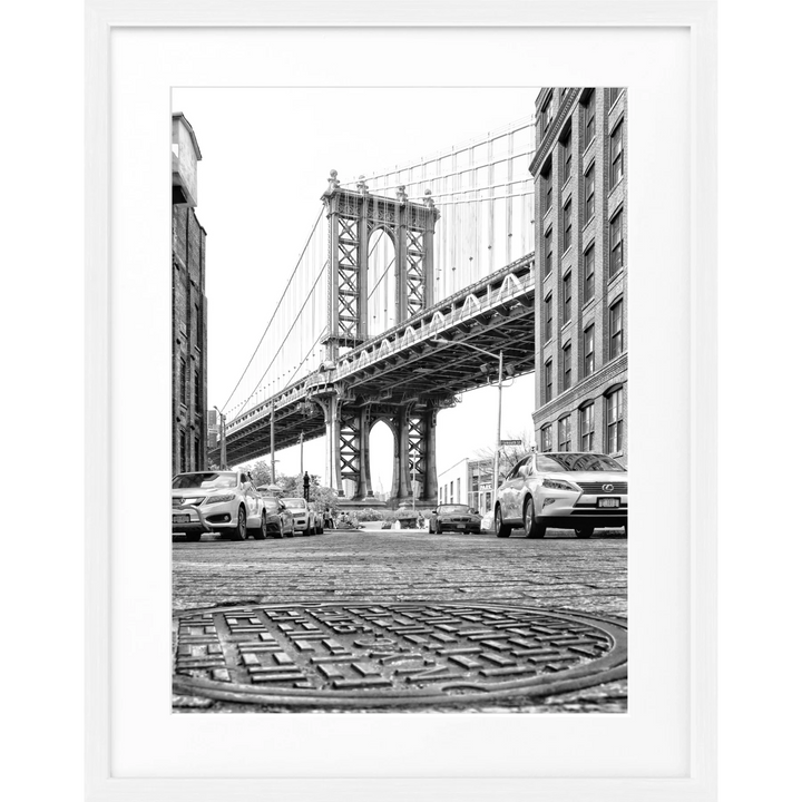 Poster New York ’Manhattan Bridge’ NY33 - Weiss 1.5cm