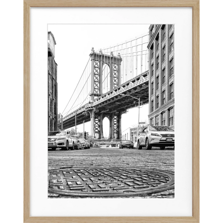 Poster New York ’Manhattan Bridge’ NY33 - Eiche Furnier