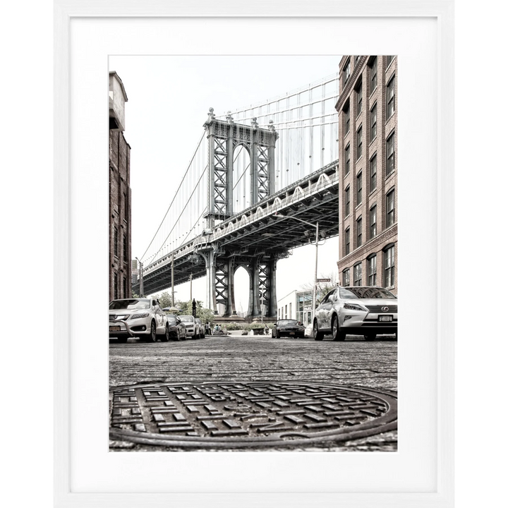 Poster New York ’Manhattan Bridge’ NY33 - Weiss 1.5cm