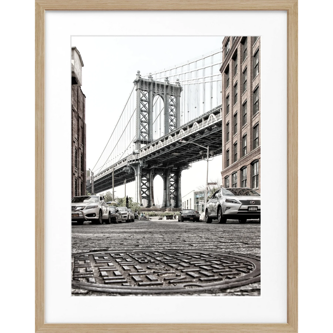 Poster New York ’Manhattan Bridge’ NY33 - Eiche Furnier
