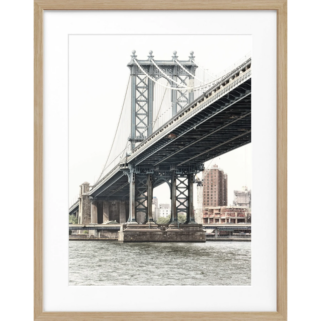 Poster New York ’Manhattan Bridge’ NY44 - Eiche Furnier