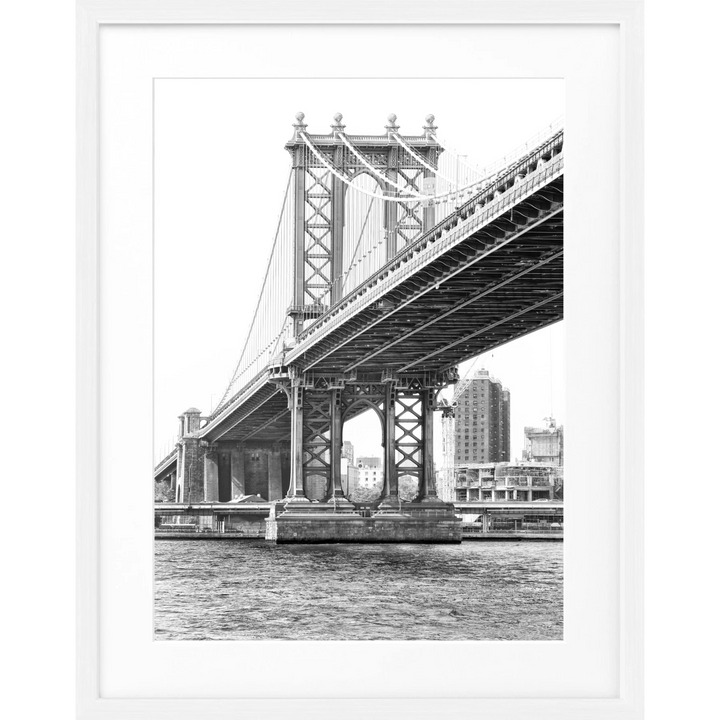 Poster New York ’Manhattan Bridge’ NY44 - Weiss 1.5cm