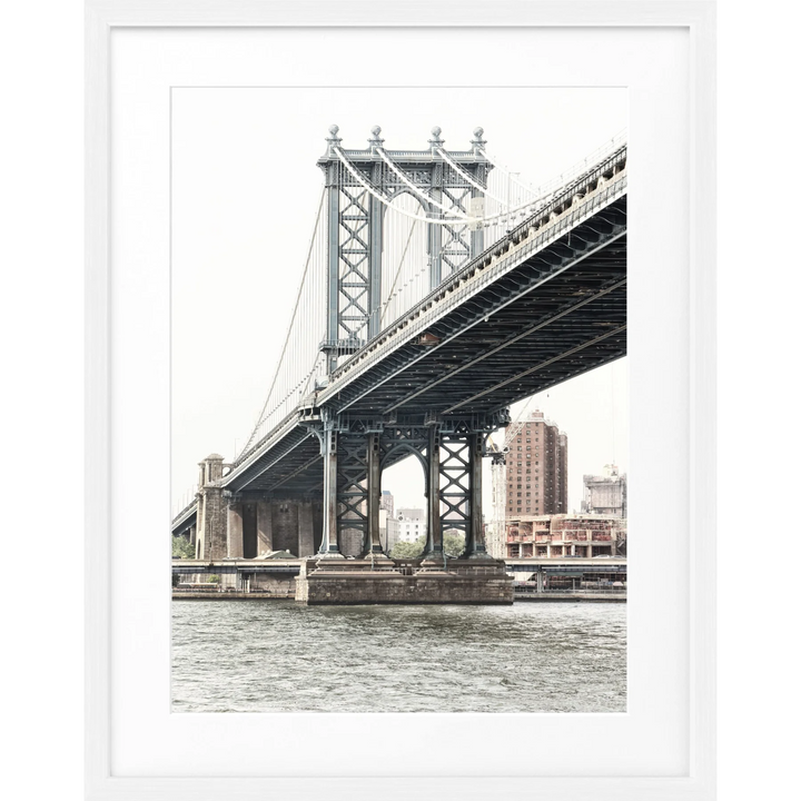 Poster New York ’Manhattan Bridge’ NY44 - Weiss 1.5cm