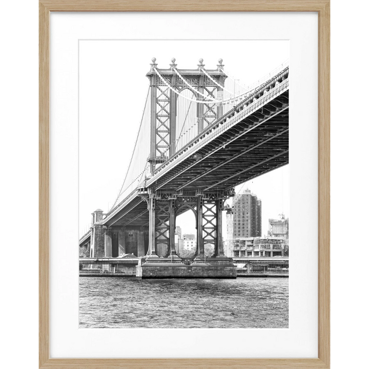 Poster New York ’Manhattan Bridge’ NY44 - Eiche Furnier
