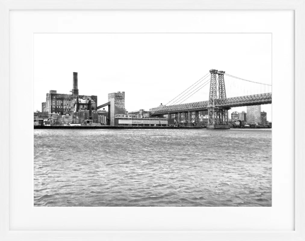 Poster New York ’Manhattan Bridge’ NY73 - Weiss 1.5cm