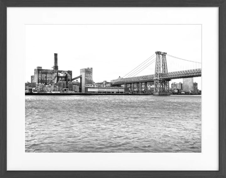 Poster New York ’Manhattan Bridge’ NY73 - Schwarz matt