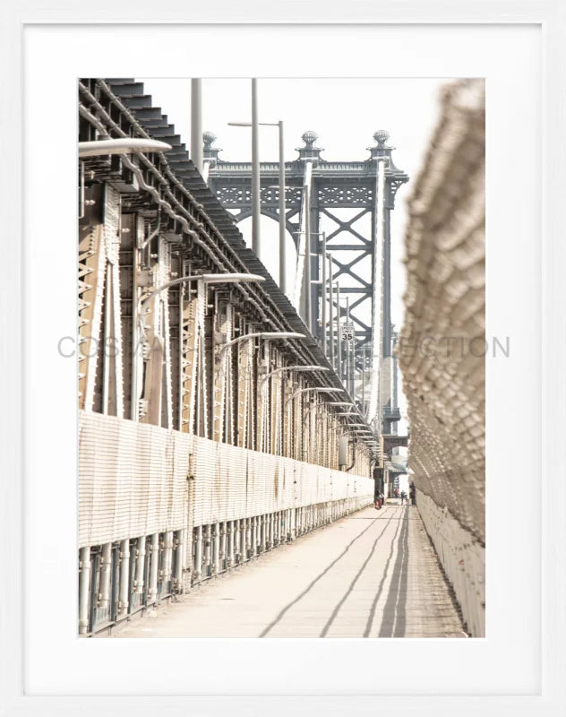 Poster New York ’Manhattan Bridge’ NY84 - Weiss 1.5cm