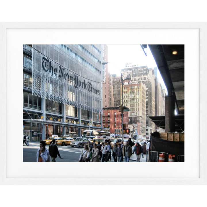 Poster New York ’New Times’ NY62 - Weiss 1.5cm / S