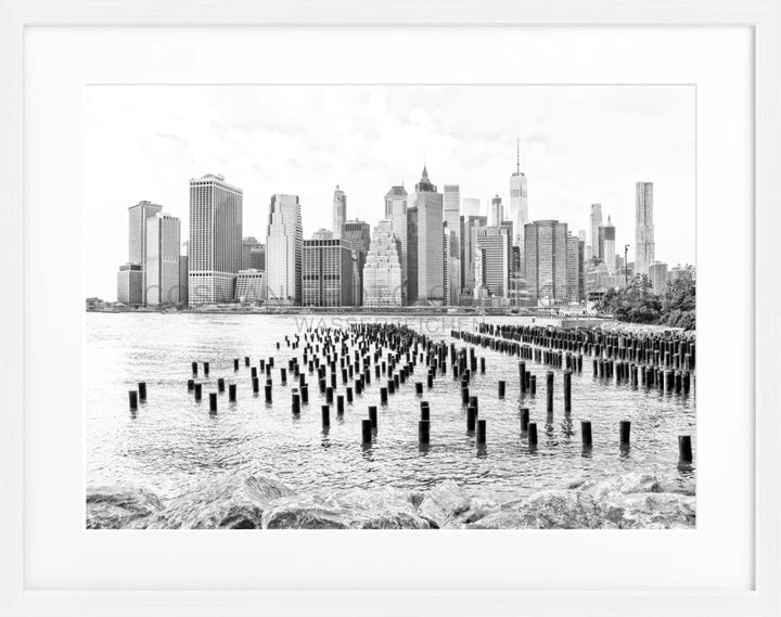 Poster New York NY108 - Weiss 1.5cm / S (31cm x 25cm)