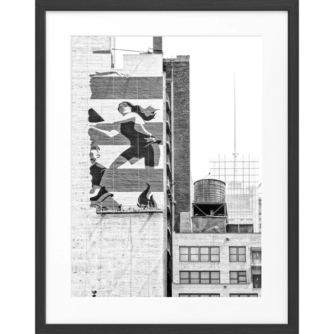Poster New York NY114 - Schwarz matt 1.5cm / S (25cm x