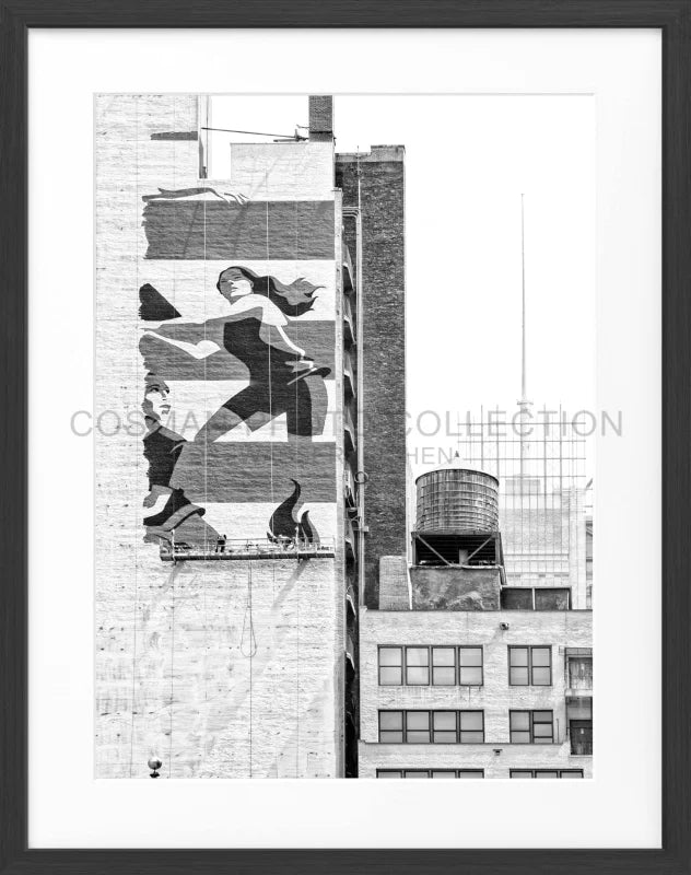 Poster New York NY114 - Schwarz matt 1.5cm / S (25cm x