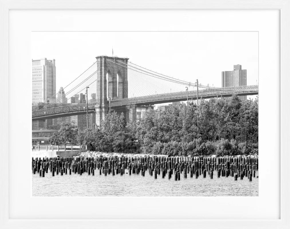 Poster New York NY122 - Weiss 1.5cm / S (31cm x 25cm)