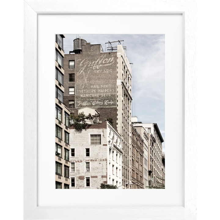 Cosman-Interior Motiv: farbe / Grösse: S (25cm x 31cm) / Rahmenfarbe: weiss matt Poster New York NY32