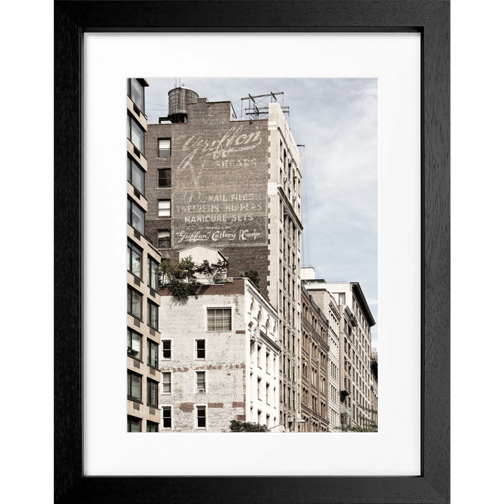 Cosman-Interior Motiv: farbe / Grösse: S (25cm x 31cm) / Rahmenfarbe: schwarz matt Poster New York NY32