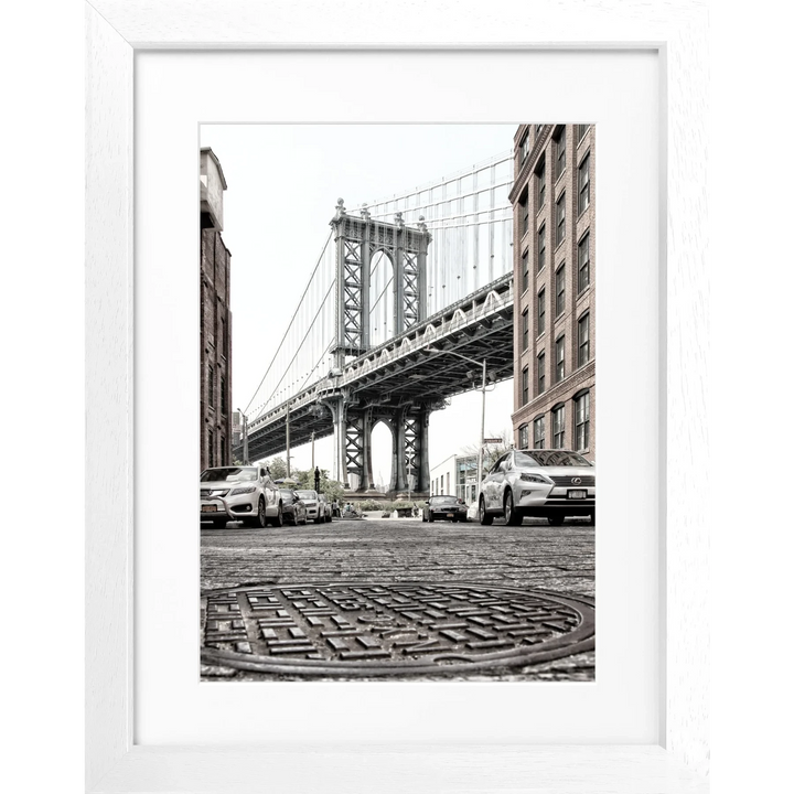 Cosman-Interior Motiv: farbe / Grösse: S (25cm x 31cm) / Rahmenfarbe: weiss matt Poster New York NY33