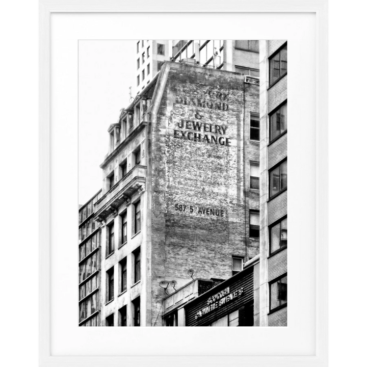Poster New York NY33A - Weiss 1.5cm / S (25cm x 31cm)