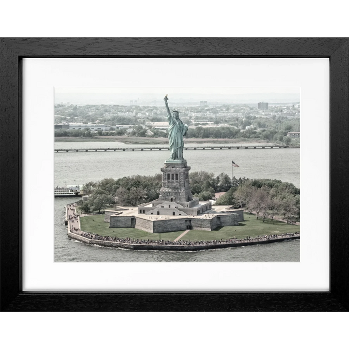 Cosman-Interior Motiv: farbe / Grösse: S (31cm x 25cm) / Rahmenfarbe: schwarz matt Poster New York NY36