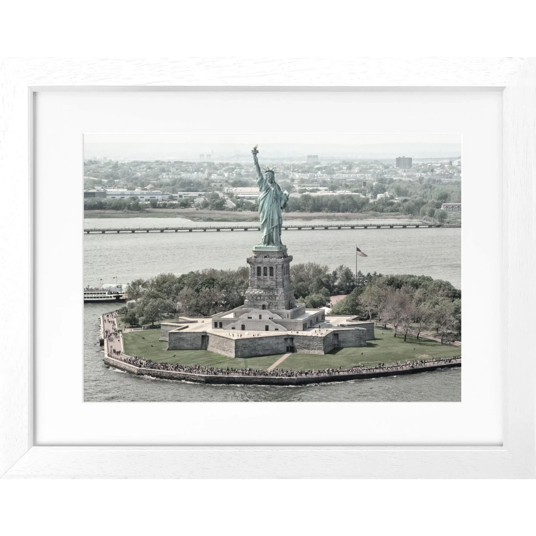 Cosman-Interior Motiv: farbe / Grösse: S (31cm x 25cm) / Rahmenfarbe: weiss matt Poster New York NY36