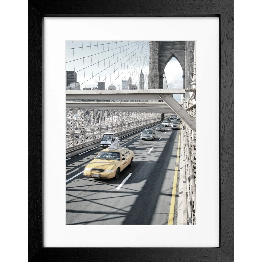 Poster New York NY70 - Rahmenfarbe: schwarz matt / Grösse: