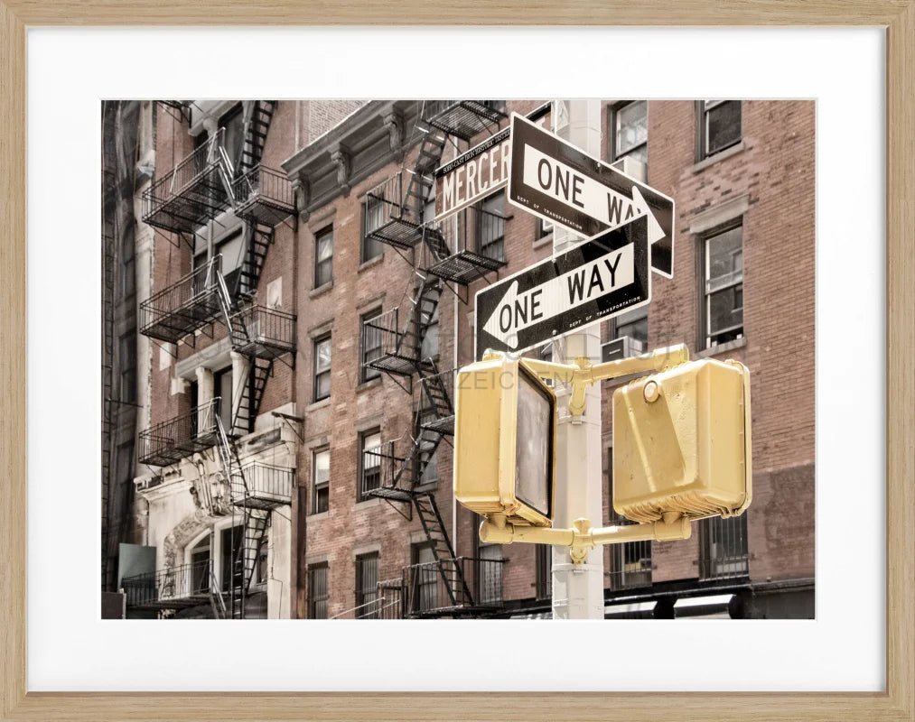 Poster New York NY82 - Eiche Furnier 1.5cm / S (31cm x