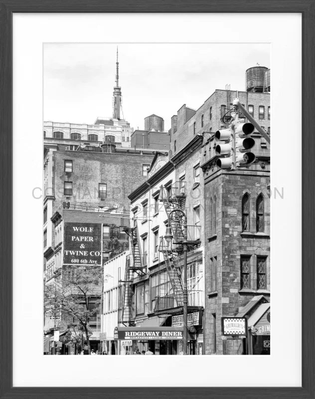 Poster New York NY85 - Schwarz matt 1.5cm / S (25cm x 31cm)