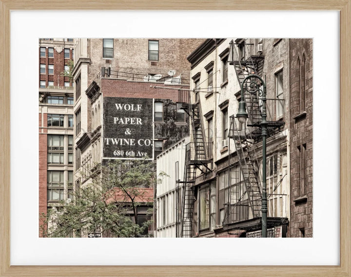 Poster New York NY91 - Eiche Furnier 1.5cm / S (31cm x