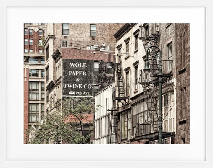 Poster New York NY91 - Weiss 1.5cm / S (31cm x 25cm) Motiv: