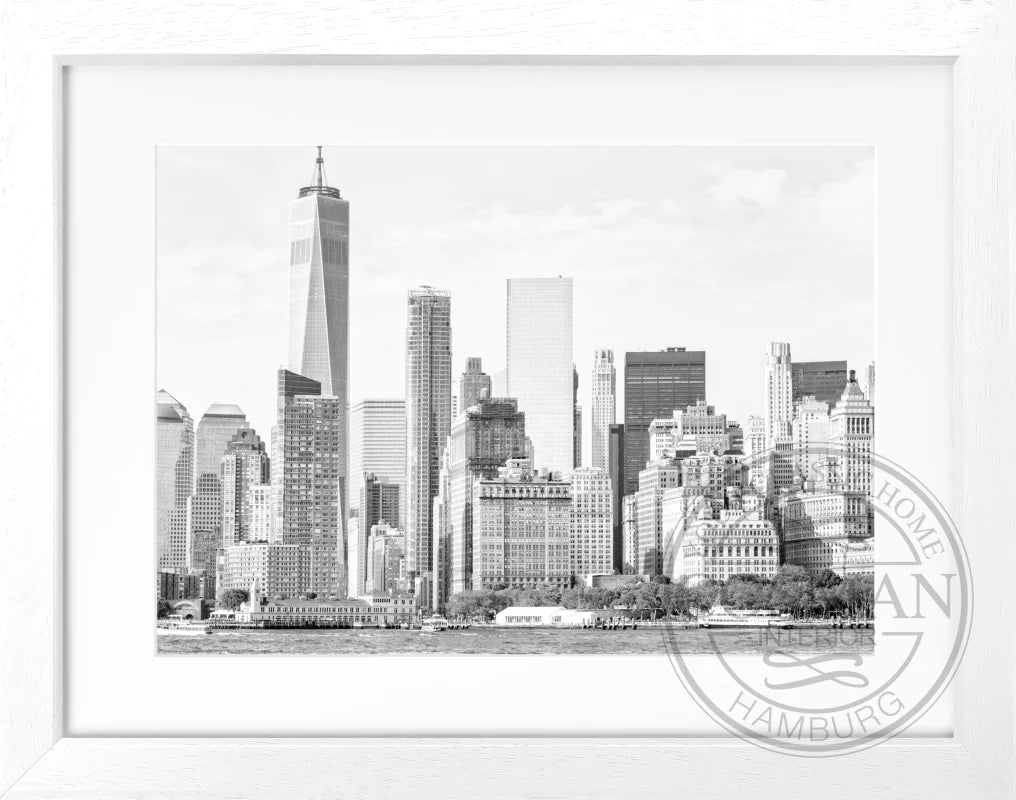Poster New York ’Skyline’ NY115 - Weiss 3cm / S (31cm x