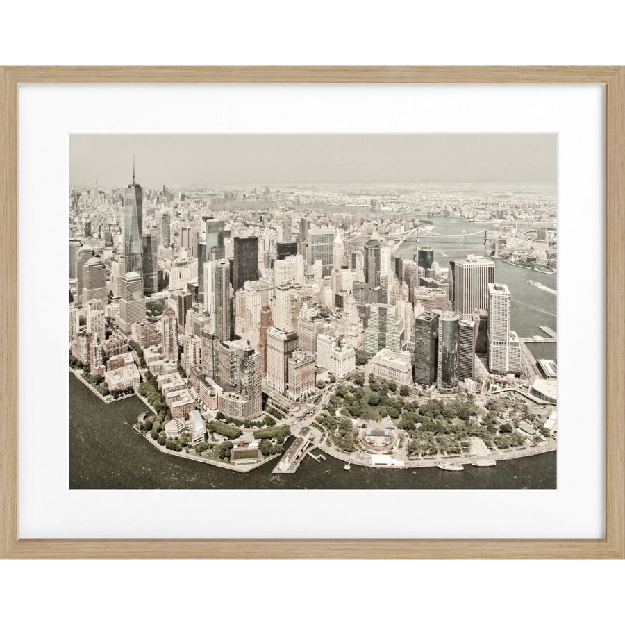 Poster New York ’Skyline’ NY37 - Eiche Furnier 1.5cm